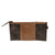 STS Ranchwear Womens Boho Cowgirl Brown/Tan Leather Clutch Bag