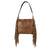 STS Ranchwear Womens Boho Cowgirl Faye Fringe Brown/Tan Leather Handbag Bag
