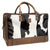 STS Ranchwear Unisex Cowhide Pet Carrier Brown Leather/Canvas Carry-On Bag