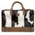 STS Ranchwear Unisex Cowhide Pet Carrier Brown Leather/Canvas Carry-On Bag