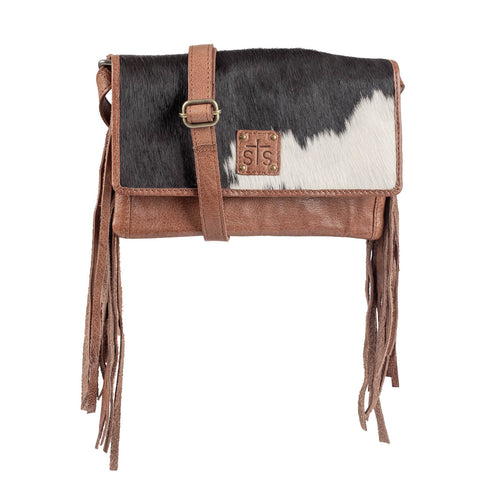 STS Ranchwear Womens Indie Cowhide Harper Brown Leather Crossbody Bag