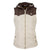 STS Ranchwear Womens Rowan Cream/Brown 100% Polyester Softshell Vest