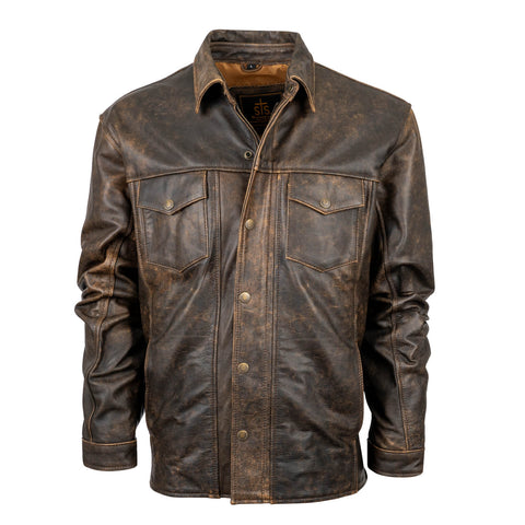 STS Ranchwear Youth Boys Rancher Antique Bronze Leather Jacket