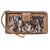 STS Ranchwear Womens Cowhide Haley Distressed Brown Leather Zip Around Wallet