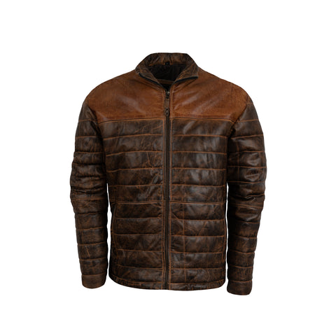 STS Ranchwear Mens Clyde Tobacco Leather Jacket