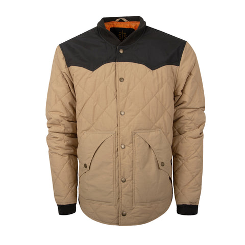 STS Ranchwear Mens Pagosa Khaki Cotton Blend Cotton Jacket