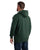 Berne Apparel Mens Heritage Thermal-Lined Zip Green Cotton Blend Hoodie