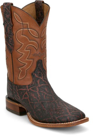 Tony Lama Mens Maldor 11in Western Aged Bark Leather Cowboy Boots