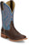 Tony Lama Womens Darcia Rust/Blue Leather Cowboy Boots