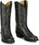 Tony Lama Mens Marco 12in Western Black Goat Leather Cowboy Boots