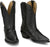 Tony Lama Womens Areli 9in Bootie Midnight Leather Cowboy Boots