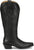 Tony Lama Womens Jess 15in Western Black Leather Cowboy Boots