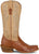 Tony Lama Womens Zaire Cognac Full Quill Ostrich Cowboy Boots