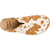 Tony Lama Womens Atrani White/Brown Hair-On Cowhide Clogs Shoes