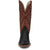 Tony Lama Mens Rylen 13in Black/Red Full Quill Ostrich Cowboy Boots