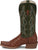 Tony Lama Mens Rylen 13in Brandy/Green Full Quill Ostrich Cowboy Boots