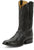 Tony Lama Mens Canonero 12in Western Jet Black Full Quill Ostrich Cowboy Boots