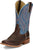 Tony Lama Womens Darcia Rust/Blue Leather Cowboy Boots