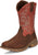 Tony Lama Mens Roustabout 11in WP ST Chestnut Leather Work Boots