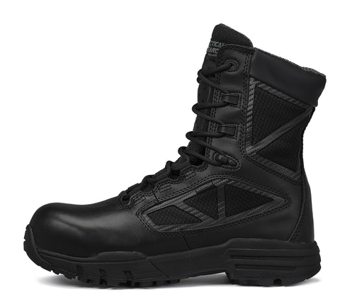 Belleville Tactical Research 8in WP Zip CT Boots TR998ZWPCT Black Leather