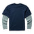 Wolverine Mens Miter Tee II Navy 100% Cotton L/S T-Shirt