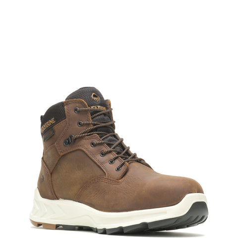 Wolverine Mens Brown Leather Work Boots Shiftplus Mid LX