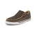Twisted X Womens Kicks Woven Taupe Grey/Black Leather Slip-On Shoes