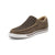 Twisted X Womens Kicks Woven Taupe Grey/Black Leather Slip-On Shoes