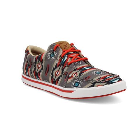 Twisted X Womens Kicks Southwest Red Multi Fabric Sneakers Shoes