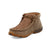 Twisted X Womens Driving Moc Woven Bomber/Tan Leather Chukka Boots