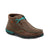 Twisted X Womens Driving Moc Laced Brown/Turquoise Leather Chukka Boots