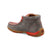 Twisted X Womens Driving Moc Diamond Grey/Grenadine Leather Chukka Boots