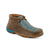 Twisted X Womens Driving Moc Tooled Bomber/Turquoise Leather Chukka Boots