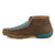 Twisted X Womens Driving Moc Tooled Bomber/Turquoise Leather Chukka Boots