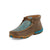 Twisted X Womens Driving Moc Tooled Bomber/Turquoise Leather Chukka Boots