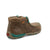 Twisted X Womens Chukka Driving Moc AT Bomber/Turquoise Leather Work Boots