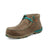 Twisted X Womens Chukka Driving Moc AT Bomber/Turquoise Leather Work Boots
