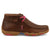 Twisted X Womens Chukka Driving Moc Quilted Dark Tan/Pink Leather Work Boots