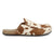 Twisted X Womens Easy-Wearing Brown/White Cowhide Mules Shoes