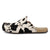 Twisted X Womens Easy-Wearing Black/White Cowhide Mules Shoes