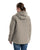 Berne Womens Softstone Micro-Duck Hooded Grey Stone Cotton Blend Coat