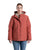 Berne Womens Softstone Micro-Duck Hooded Marsala Cotton Blend Coat