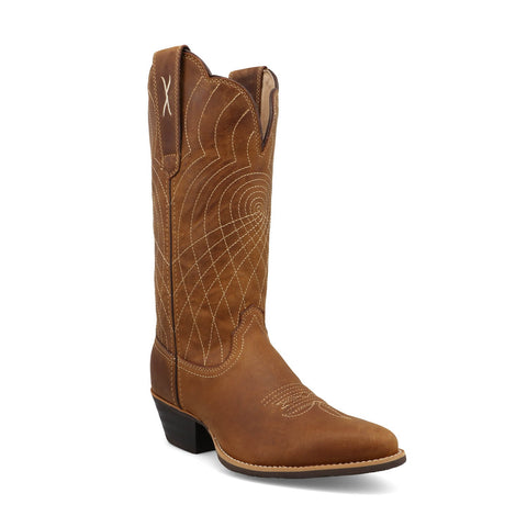 Twisted X Womens 12in Western Sienna Leather Cowboy Boots