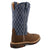 Twisted X Womens 11in Western CT Brown/Blue Leather Work Boots