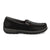 Twisted X Womens Driving Moc Black Leather Tooled Slip-On Shoes