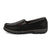 Twisted X Womens Driving Moc Black Leather Tooled Slip-On Shoes