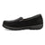 Twisted X Womens Driving Moc Black Leather Tooled Slip-On Shoes