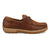 Twisted X Womens Driving Moc Rustic Brown Leather Cow Skull Boat Shoes
