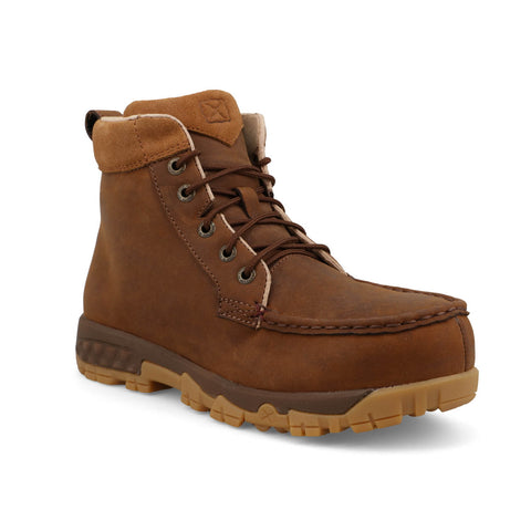 Twisted X Womens 4in AT OR SR Oiled Saddle Leather Work Boots