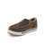 Twisted X Kids Unisex Kicks Taupe Grey/Black Leather Woven Slip-On Shoes